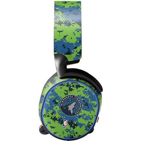 NBA Minnesota Timberwolves Digi Camo SteelSeries Arctis 3 Skin